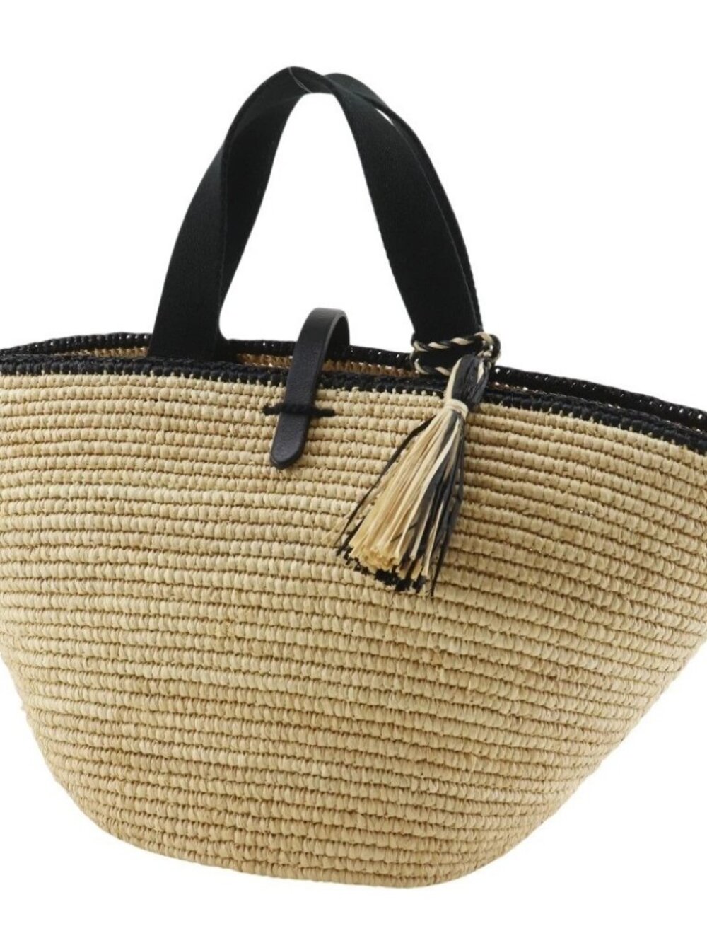 Area Free MAISON N.H PARIS Handbag Maison N.H. Paris Beige / black Raffia/... - Picture 2 of 12